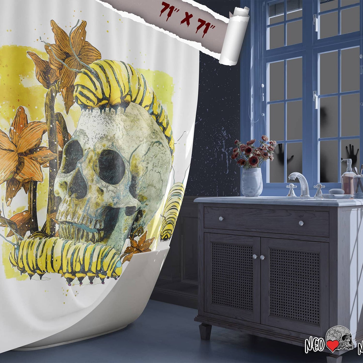 Horror Bathroom Decor, Goth Home Decor