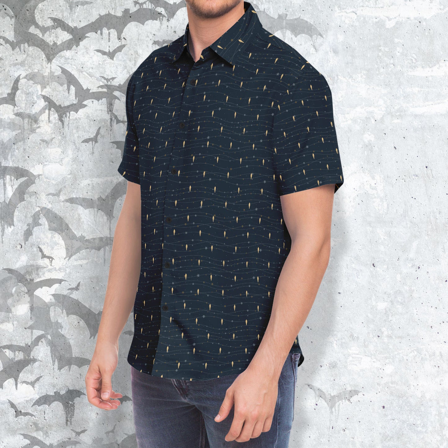 extraterrestrial button-up shirt