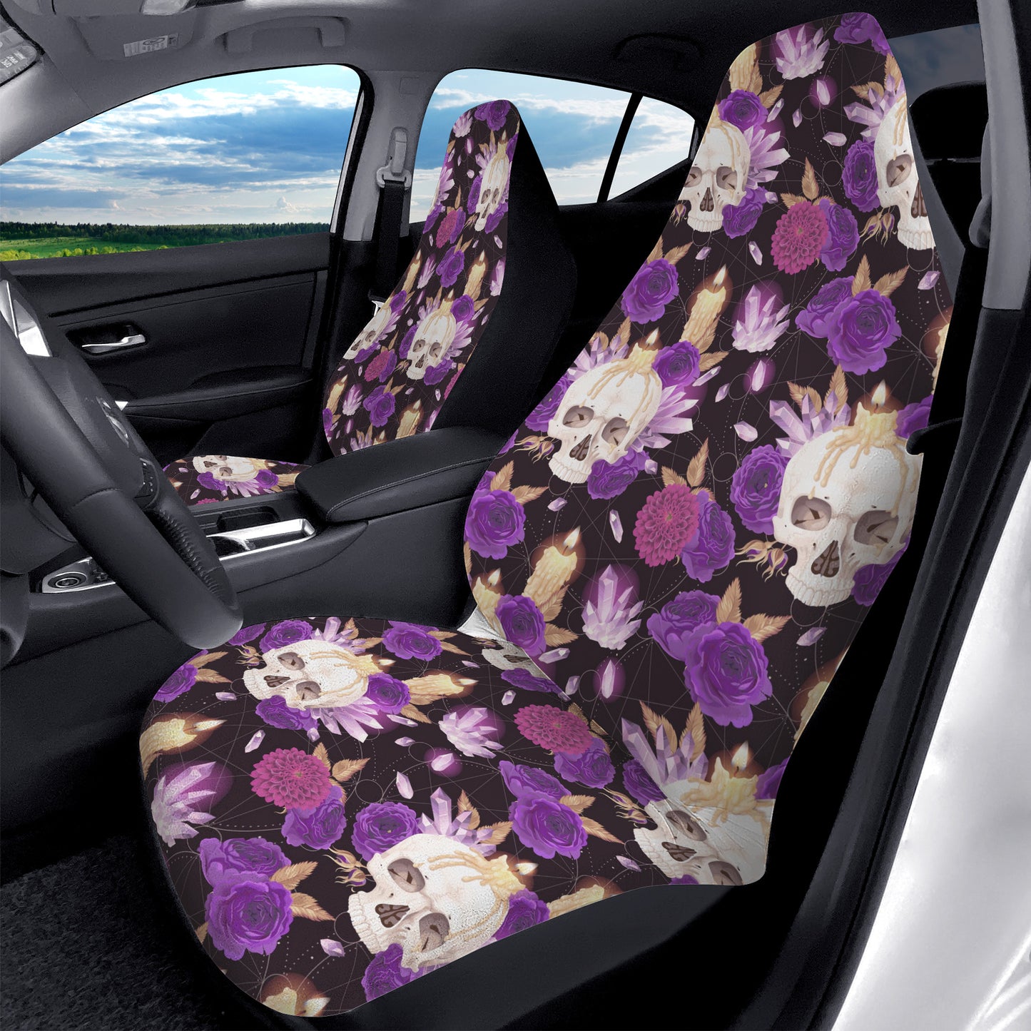 Crystals and Roses Car Seat Covers - NeoSkull