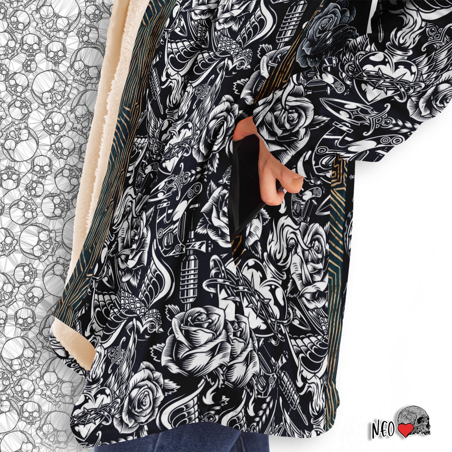 Tattoo Master Dream Hooded Cloak - NeoSkull