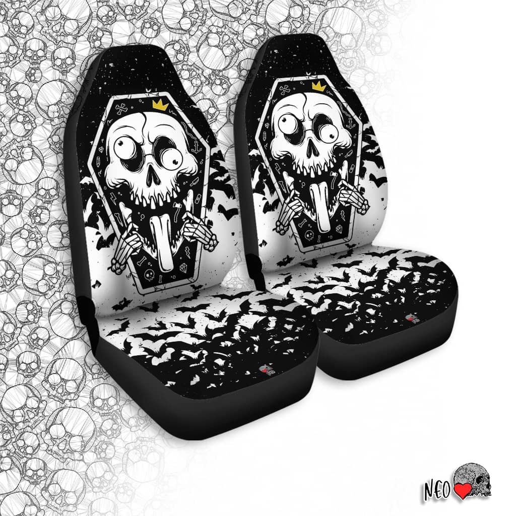 skull goth car accessory