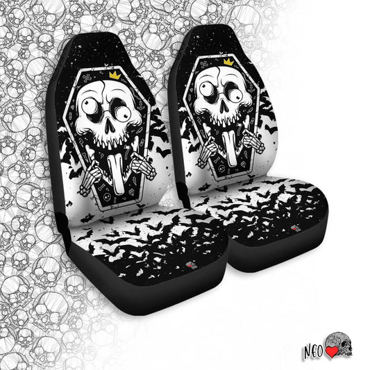skull goth car accessory