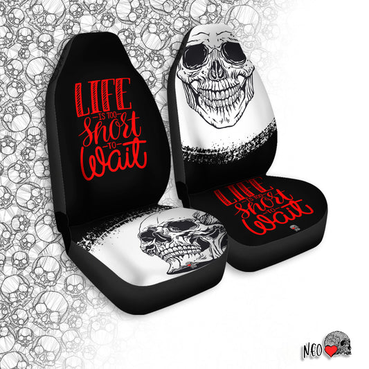 gothic skull car seat covers