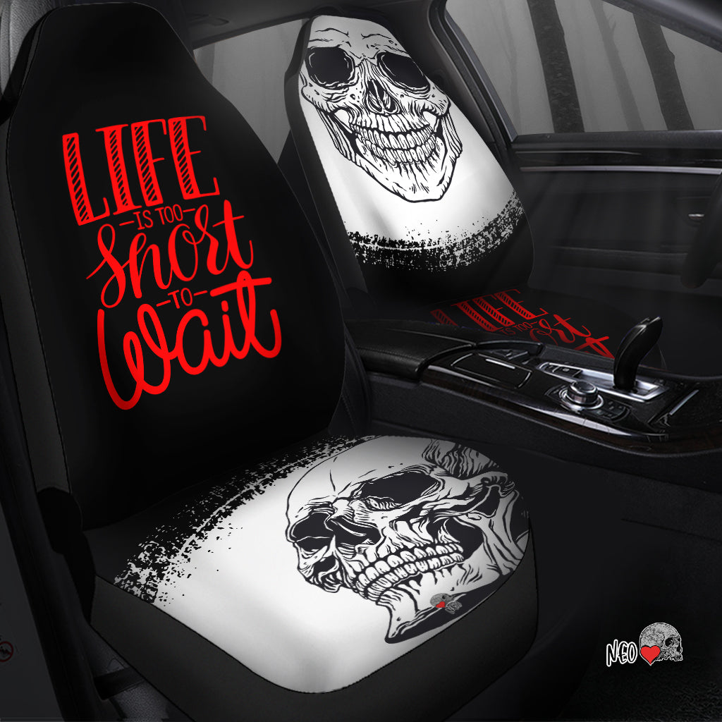 skull grunge car seat protectors