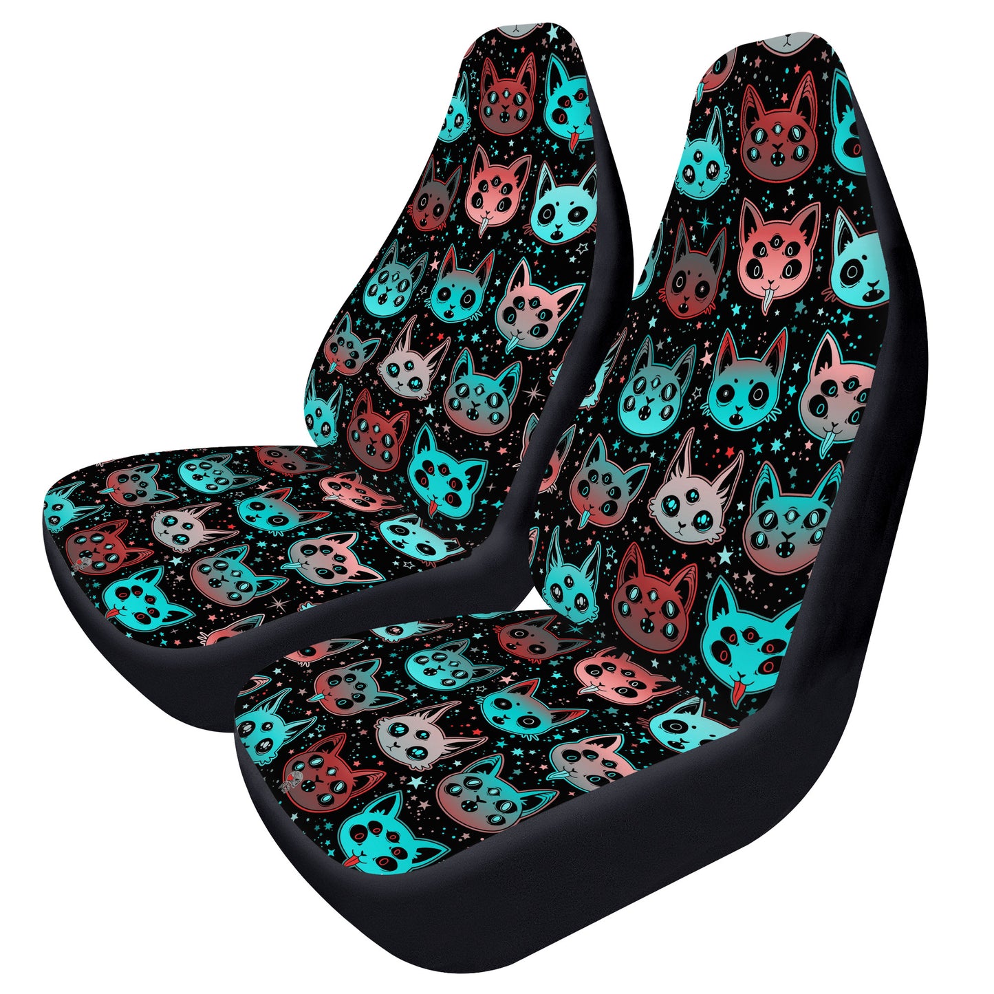 Creepy Cats Car Seat Covers