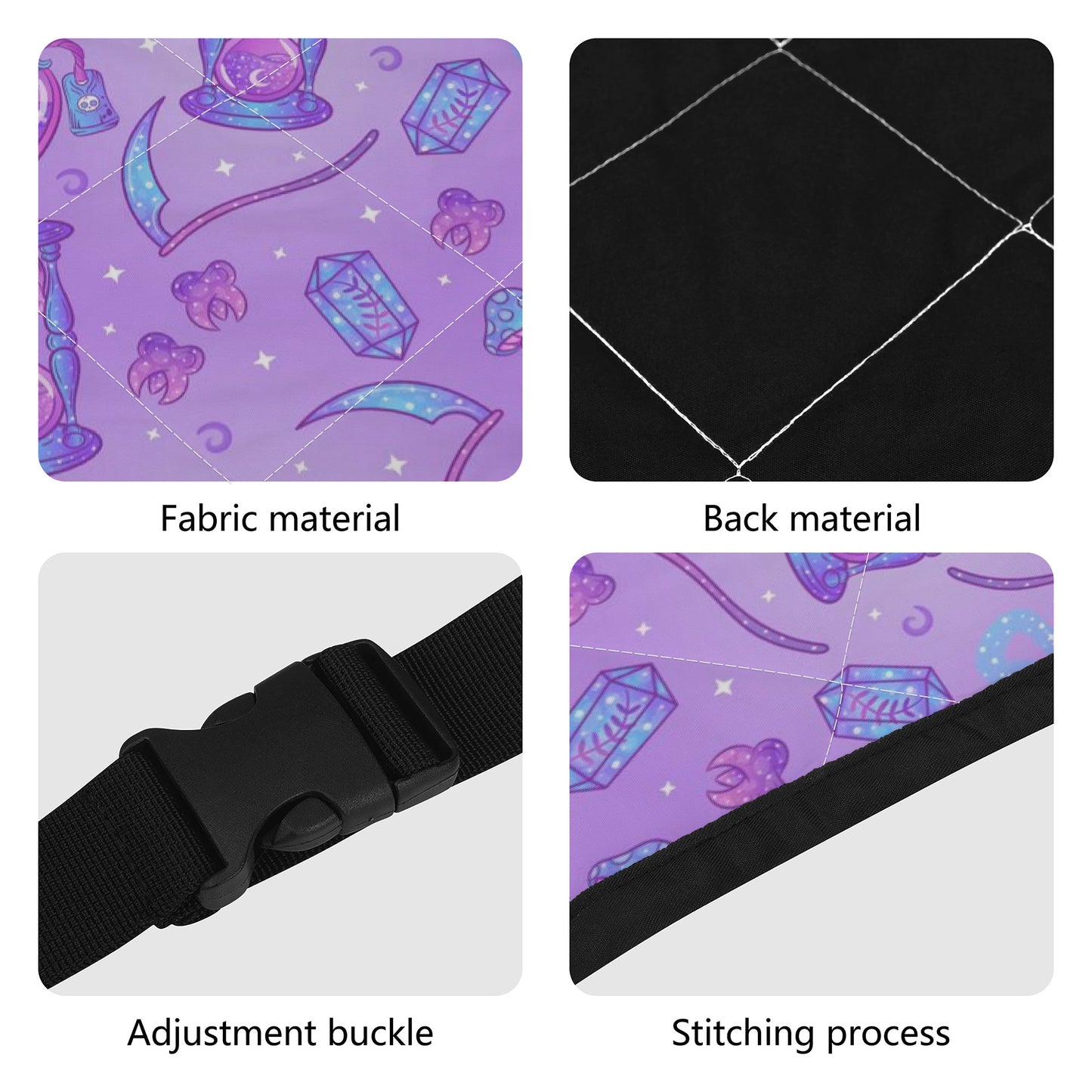 Pastel Witch Car Pet Seat Covers
