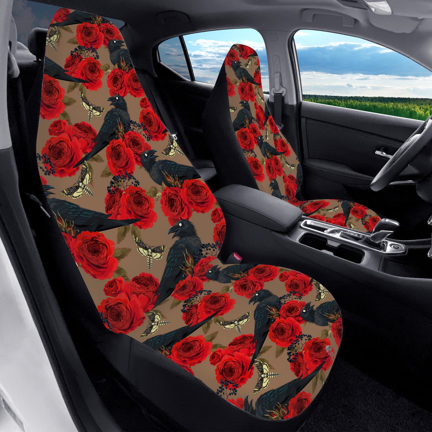 Raven and Roses Nevermore Car Seat Covers