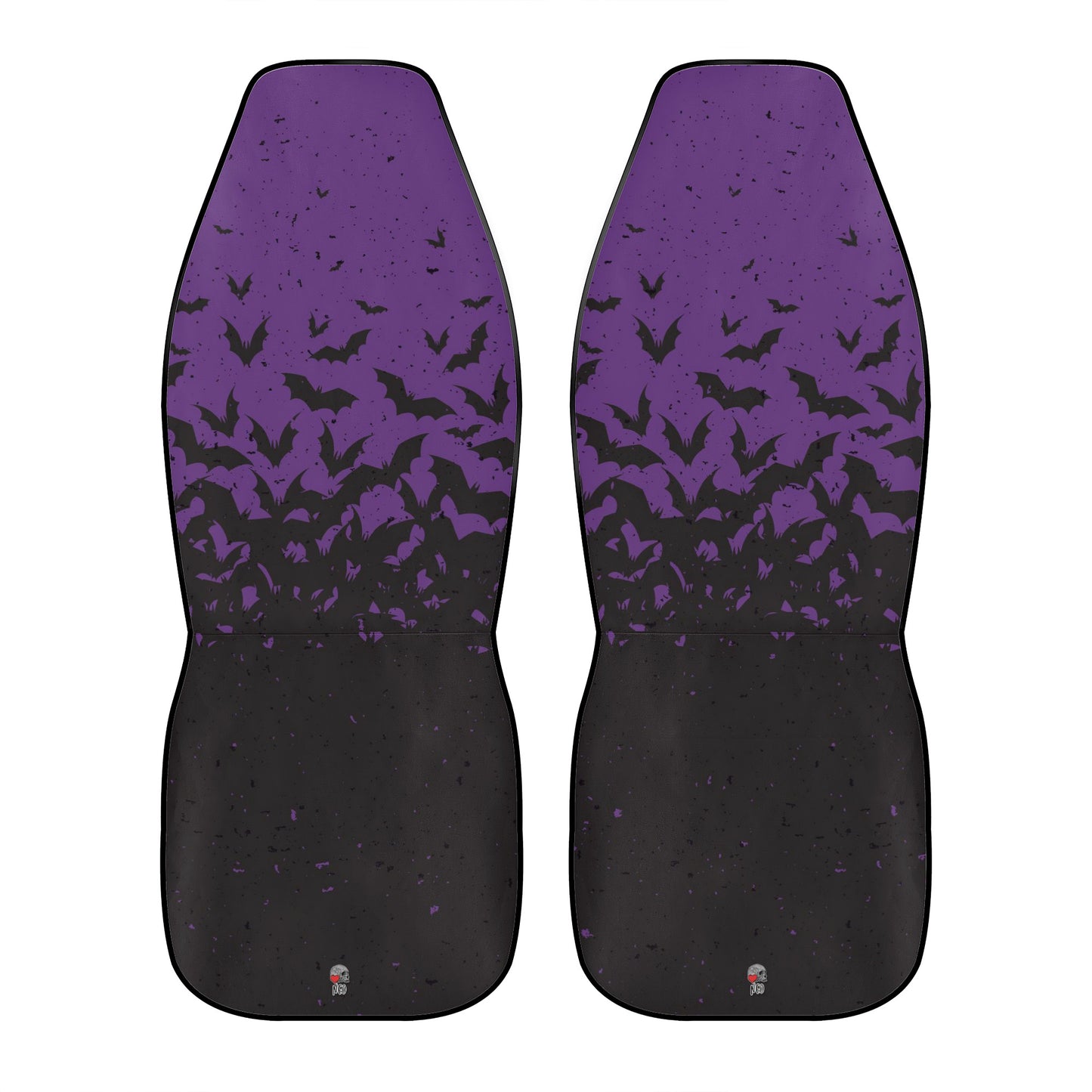 Purple Bat Swarm Full Car Seat Cover Set