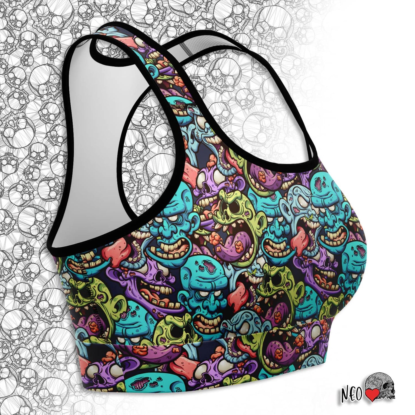 zombie horror sport bra