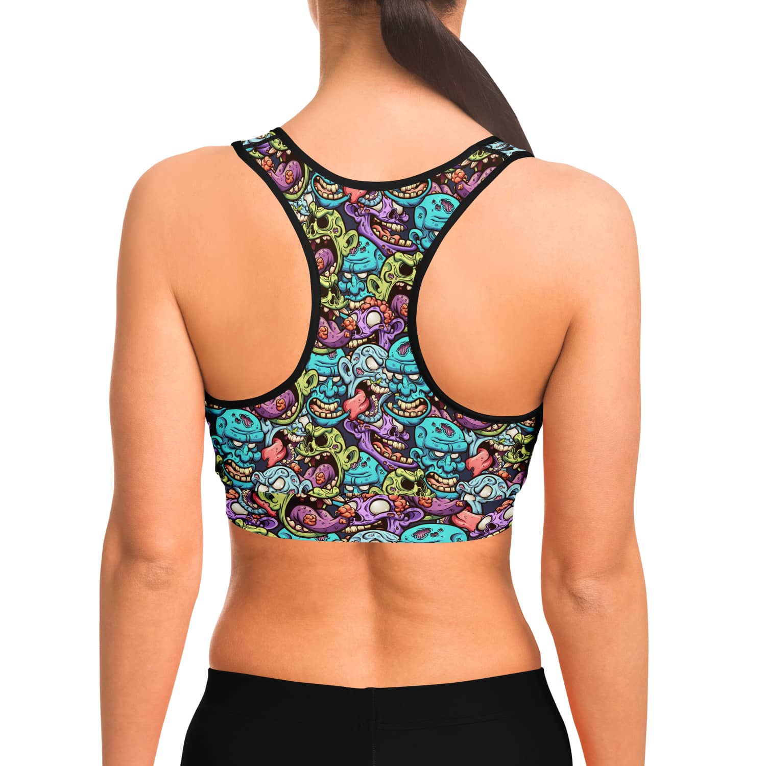 Zombie Crowd Sport Bra - NeoSkull