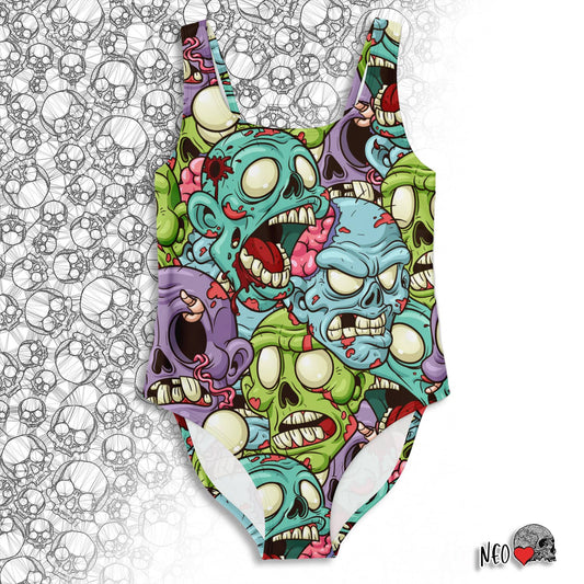 cartoon horror pastel goth swimsuit