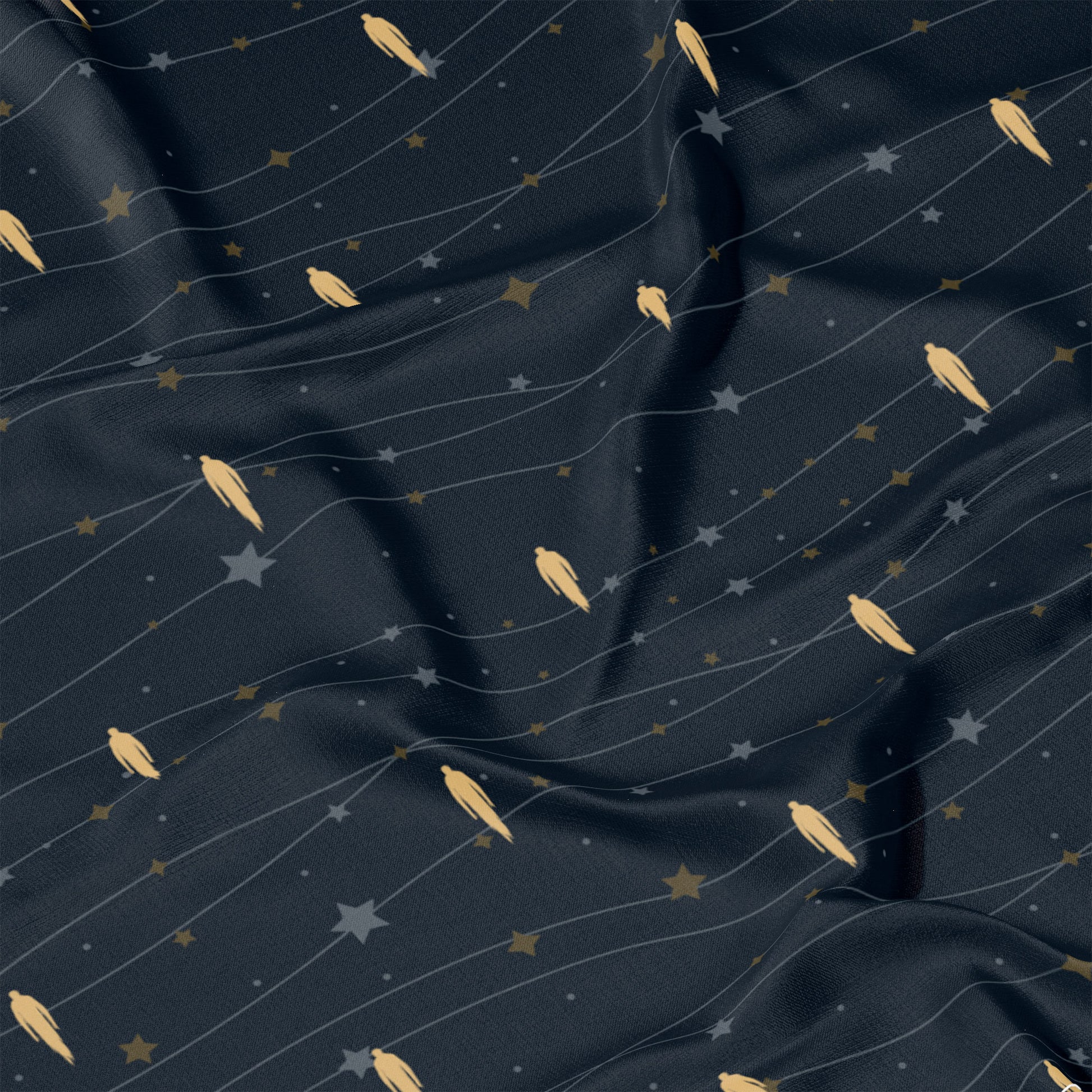 ufo abdaction pattern fabric by Neoskull