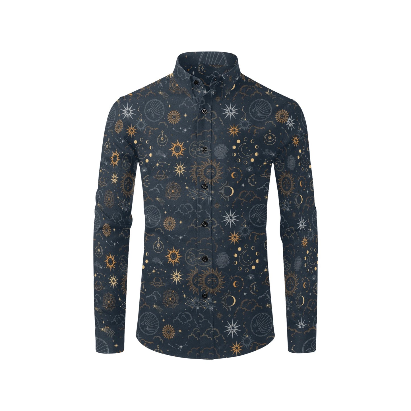 Celestial Men's All Over Print Long Sleeve Shirt (Without Pocket) (ModelT61)