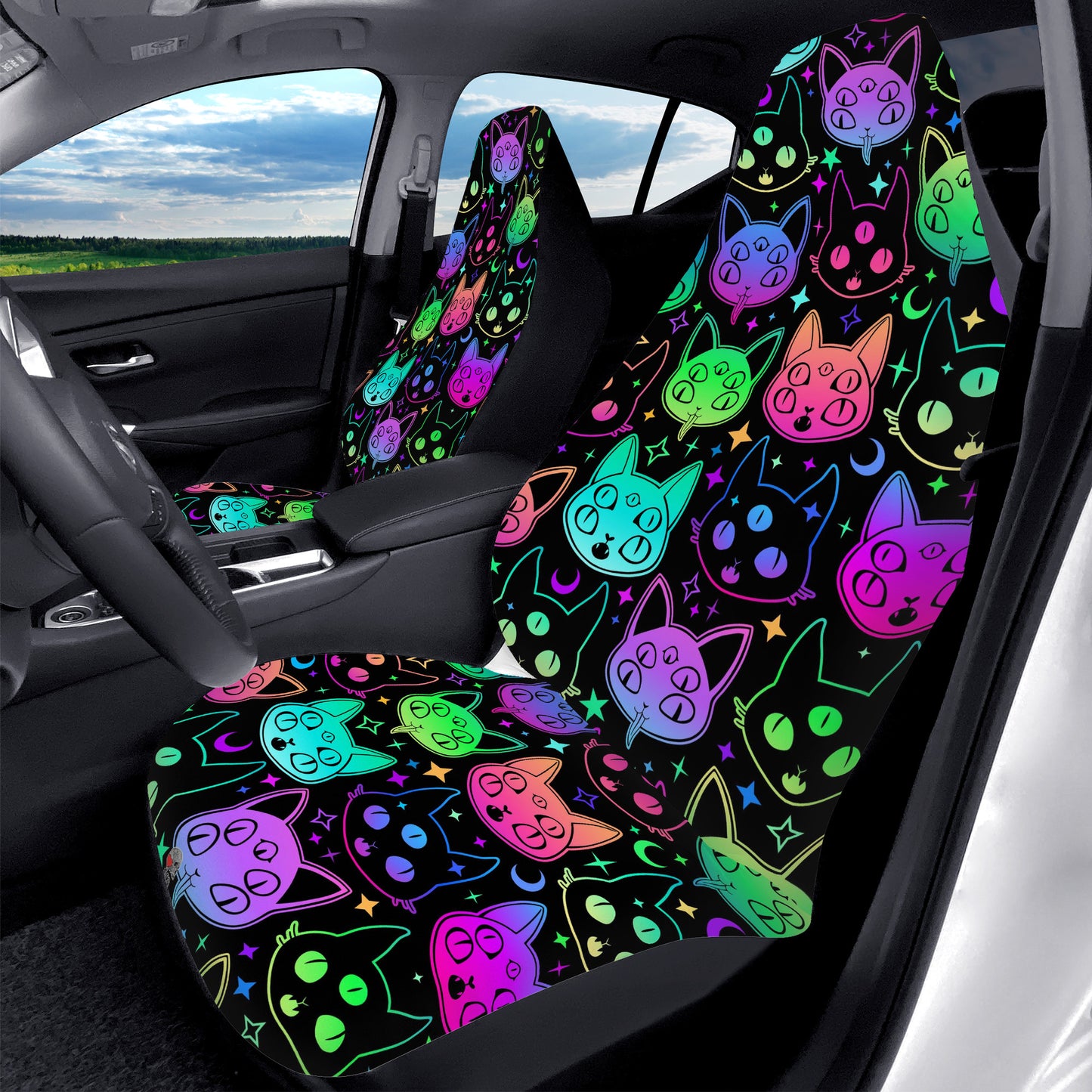 Spooky Cats Car Seat Covers