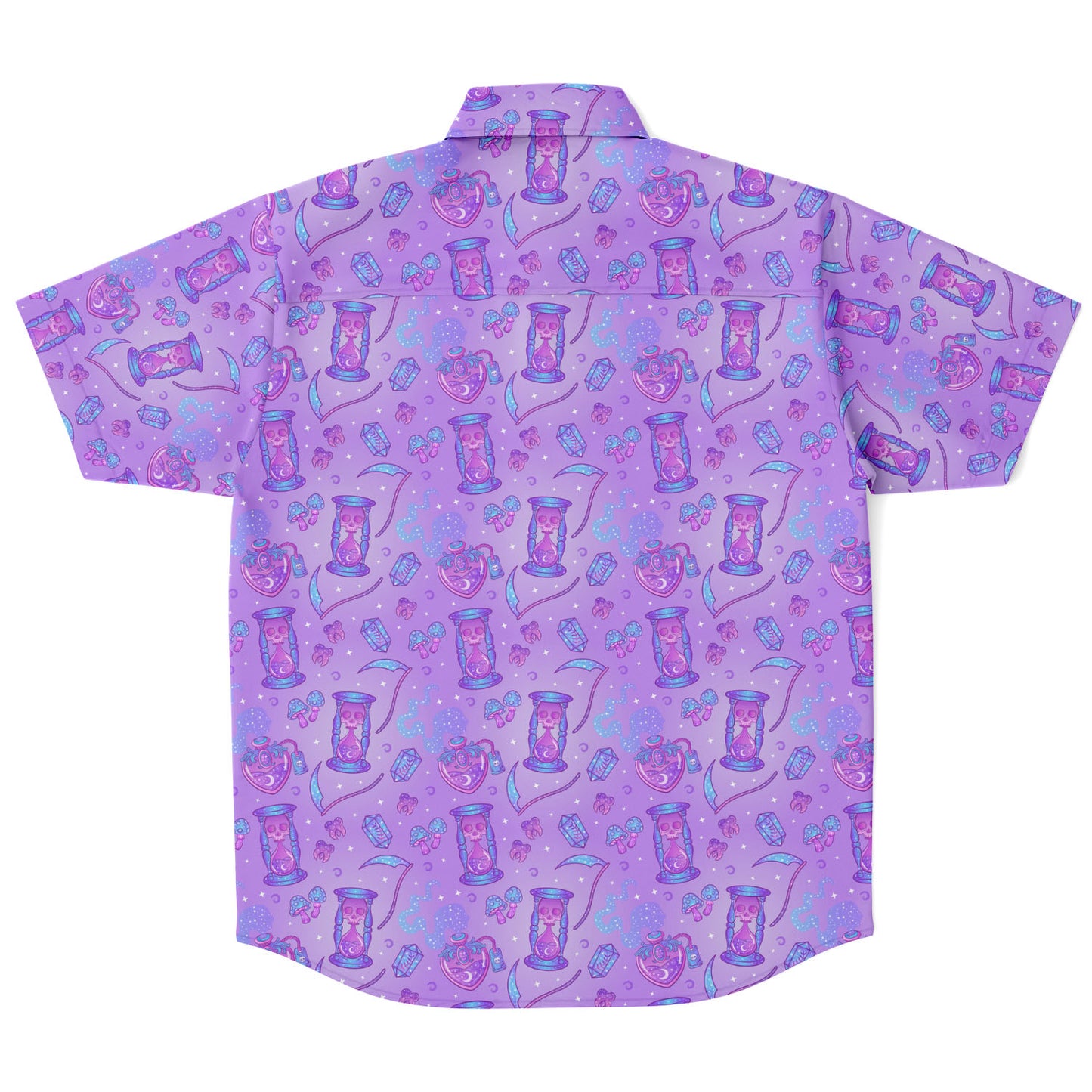 Neon Magic short sleeve button down shirt