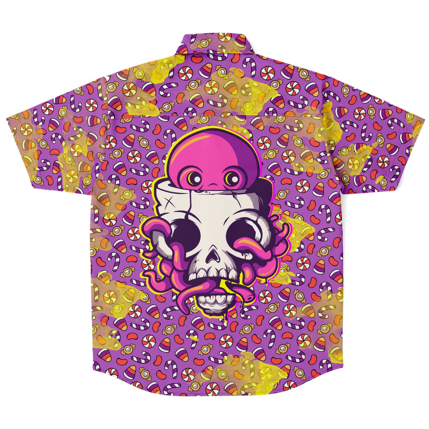 Octopus Inside short sleeve button down shirt