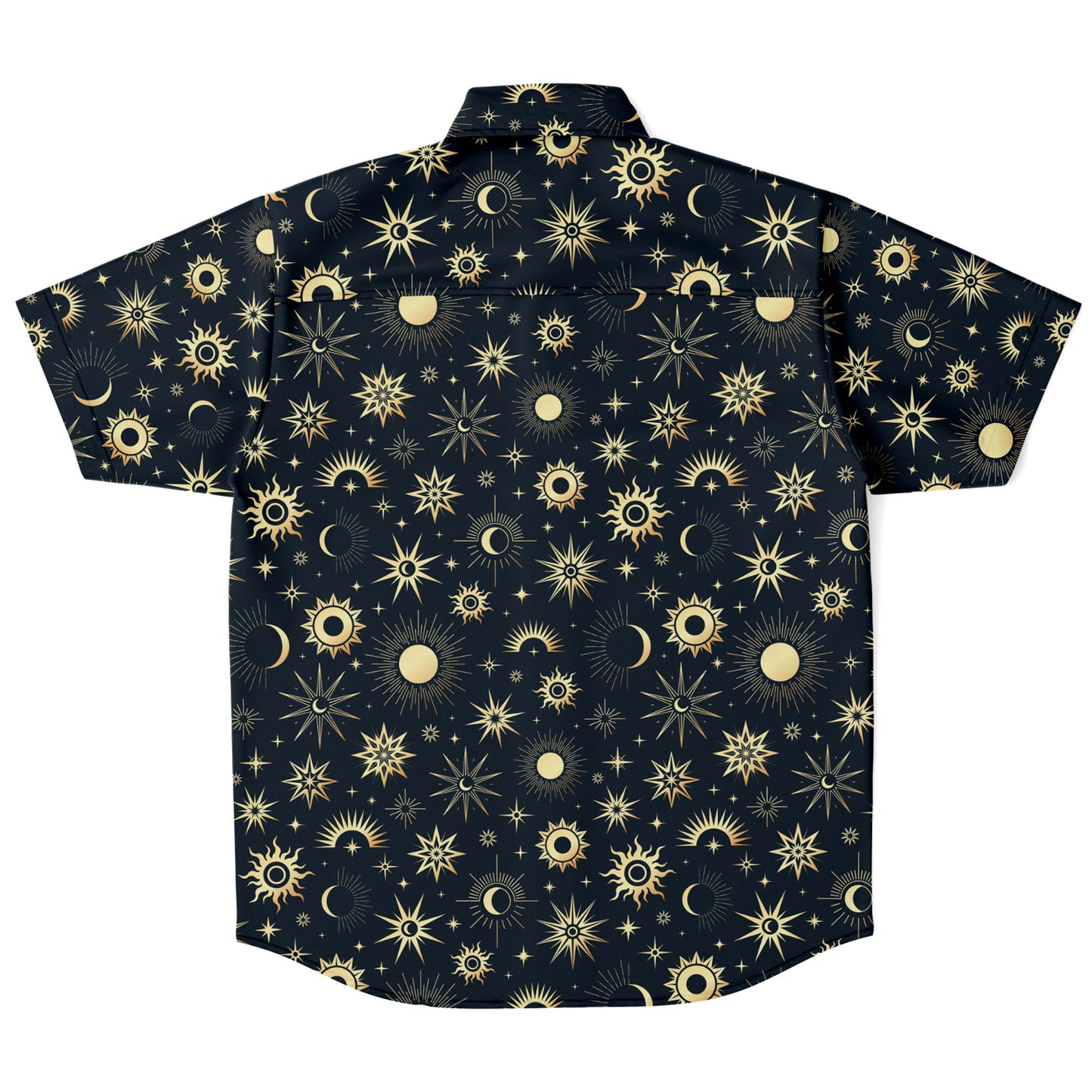 Sun And Moon short sleeve button down shirt