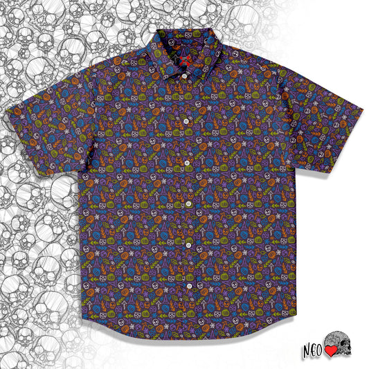 The crazed short sleeve button down shirt