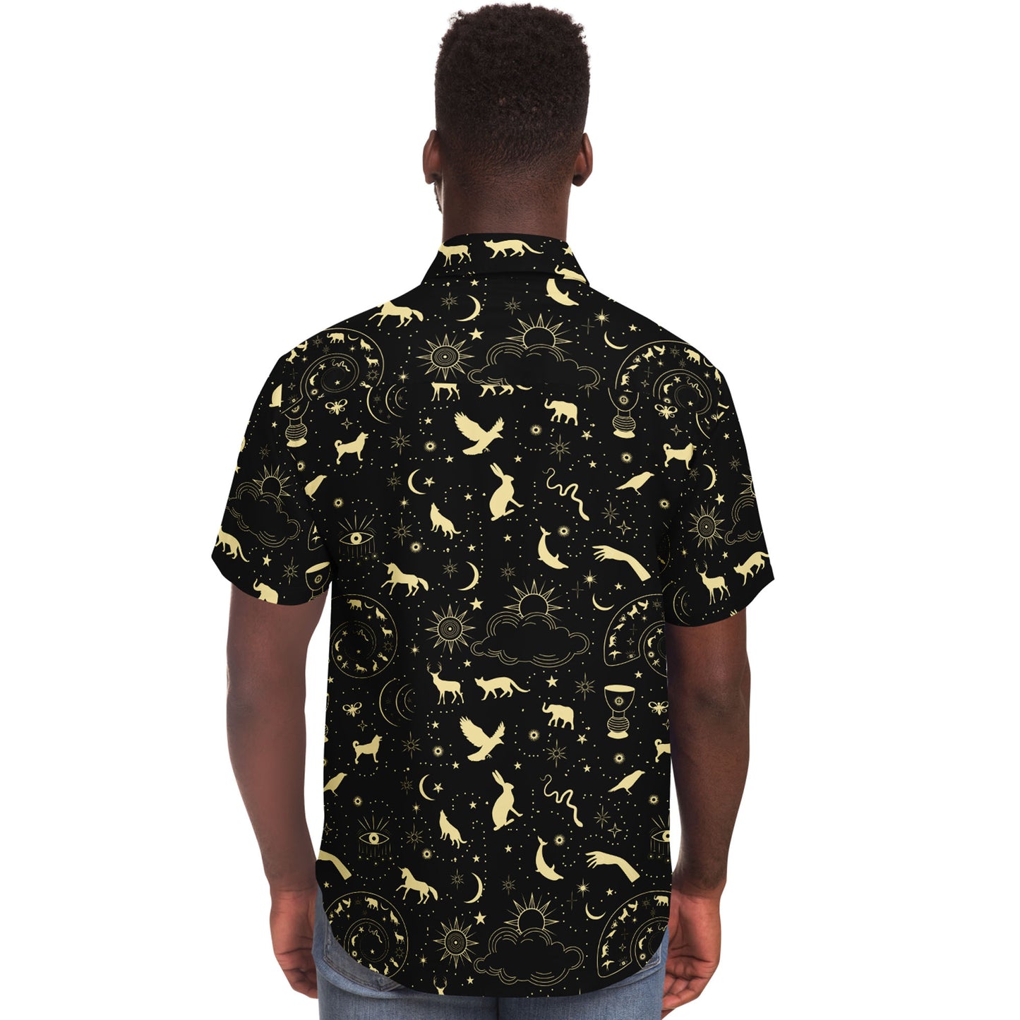 The magic is within us short sleeve button-up shirt