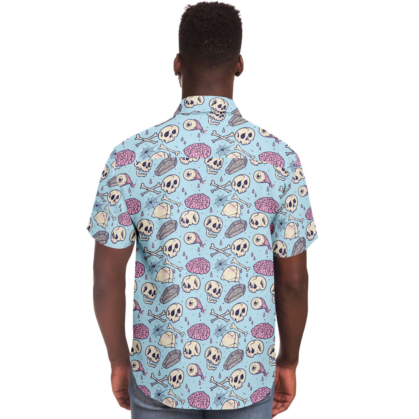 Blue Dream short sleeve button down shirt