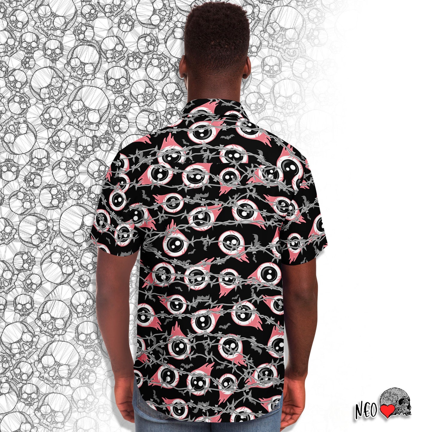 dark art button down shirt