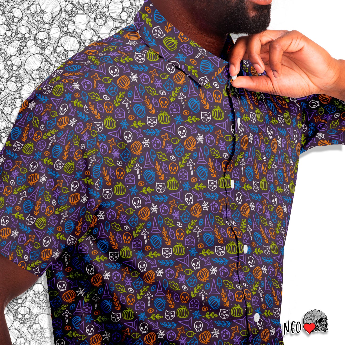 The crazed short sleeve button down shirt