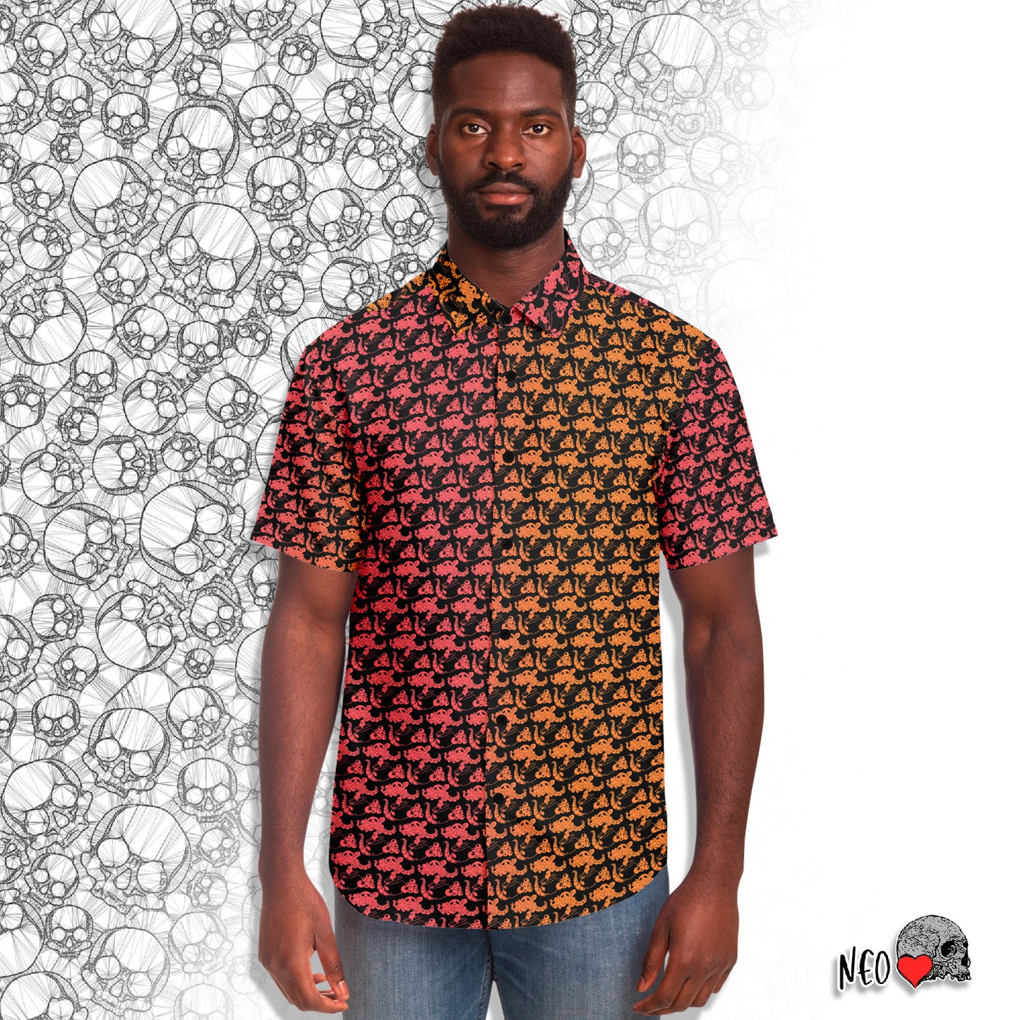 Magic Aftershock short sleeve button down shirt