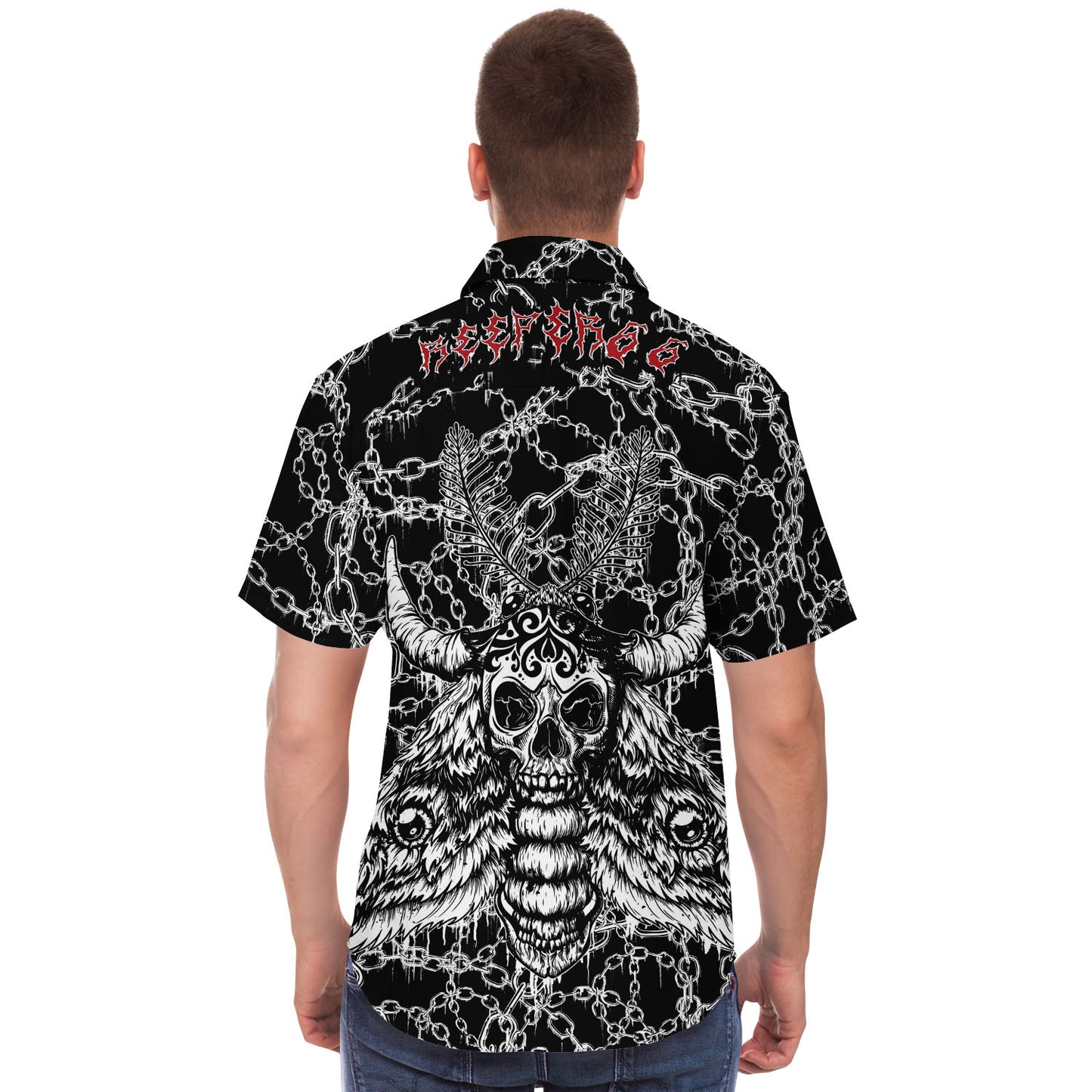 Chained Personalized short sleeve button down shirt