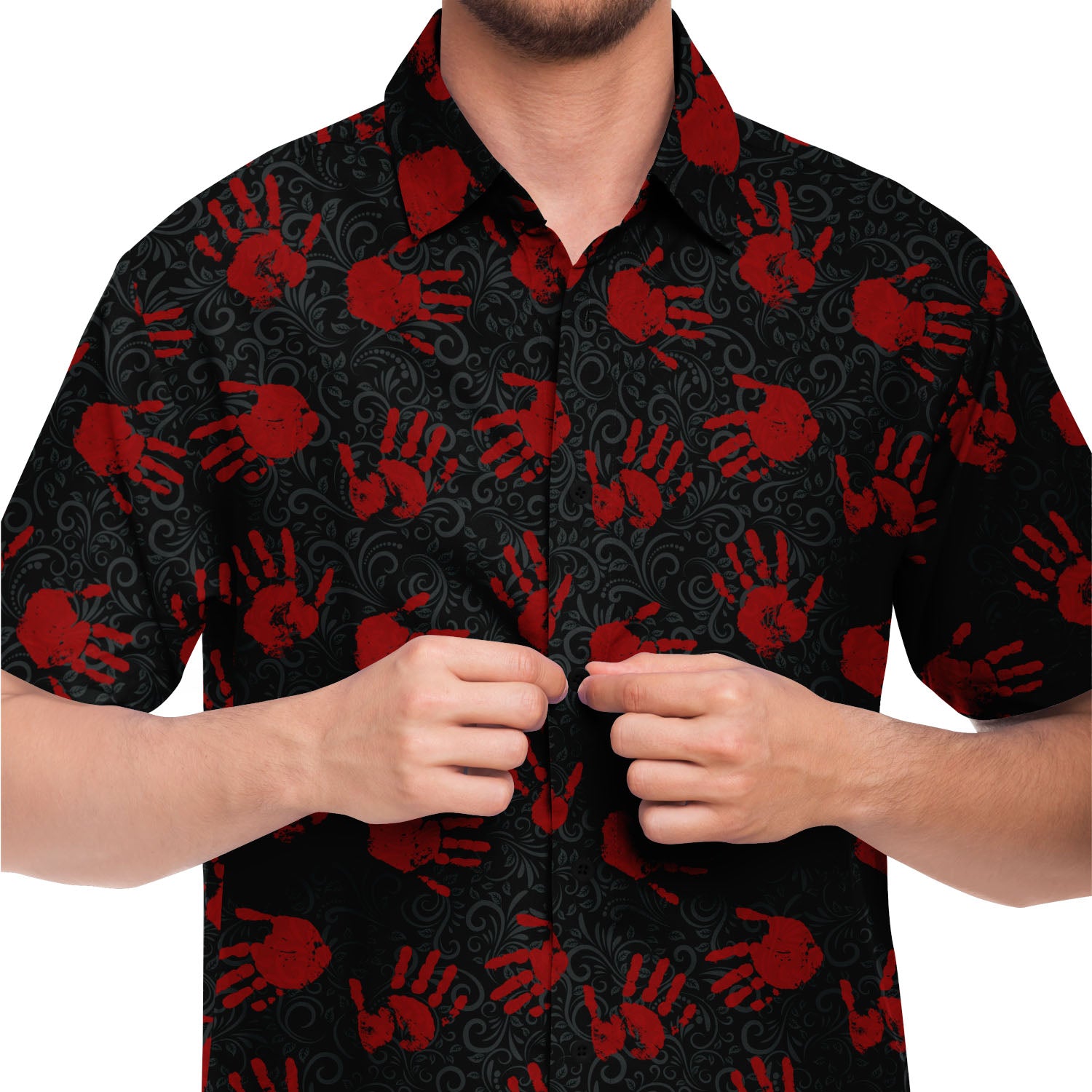 vamp short sleeve button down shirt