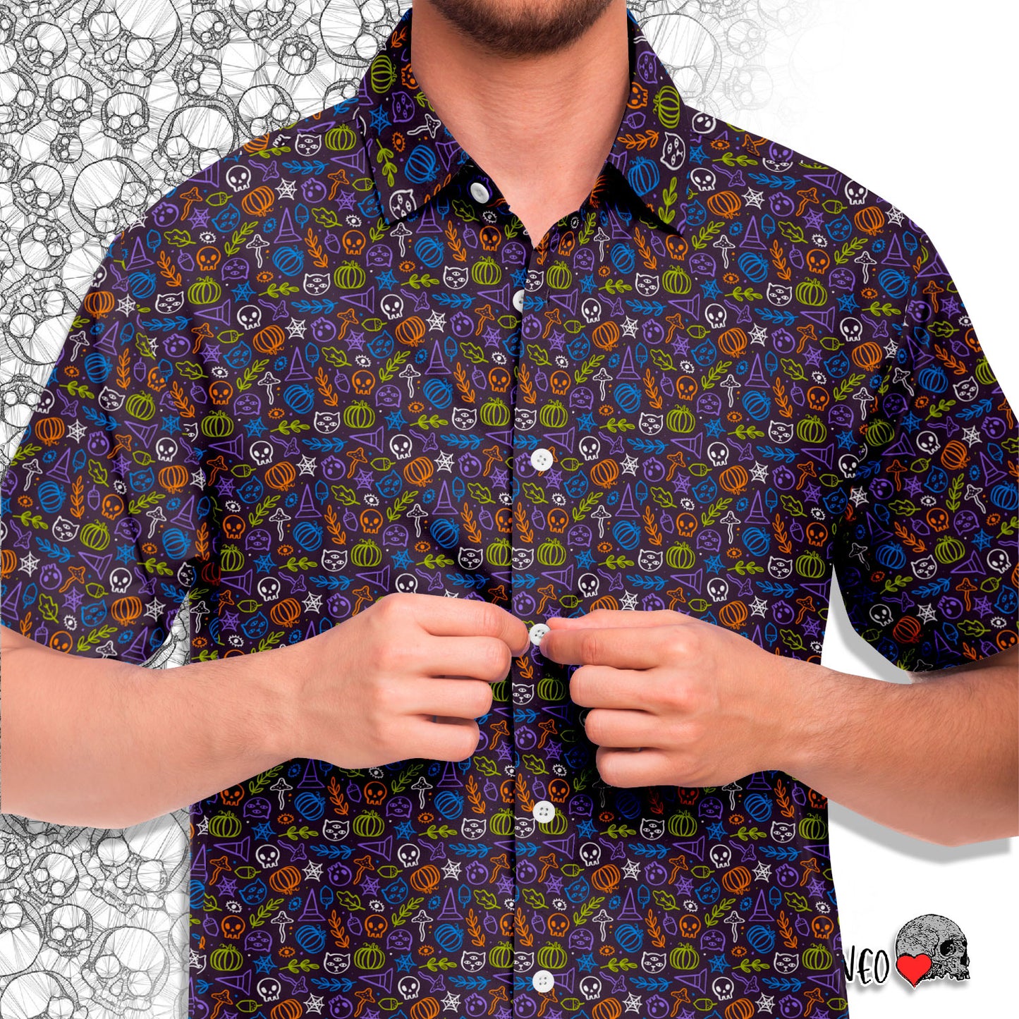 The crazed short sleeve button down shirt