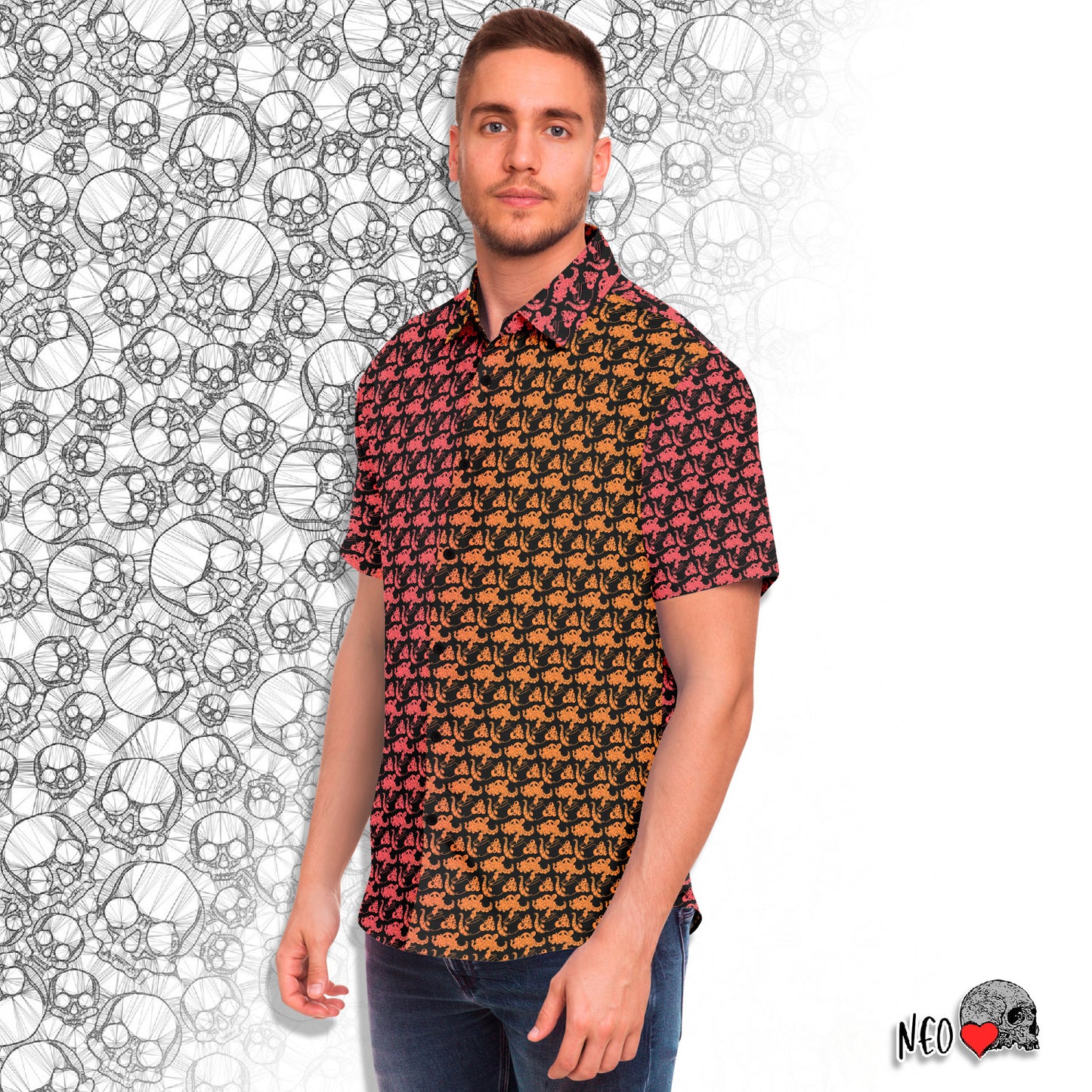 Magic Aftershock short sleeve button down shirt