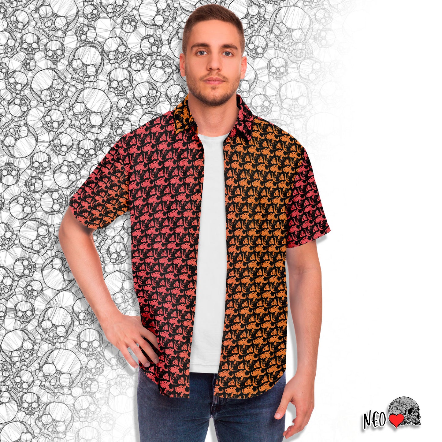 Magic Aftershock short sleeve button down shirt