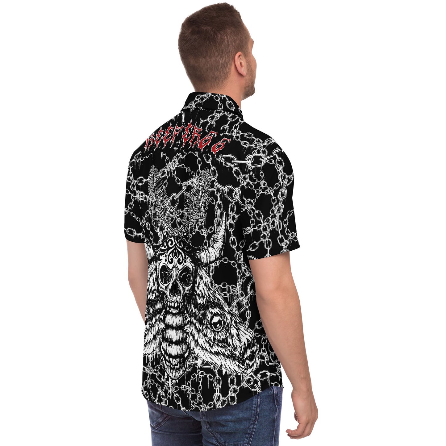 Chained Personalized short sleeve button down shirt