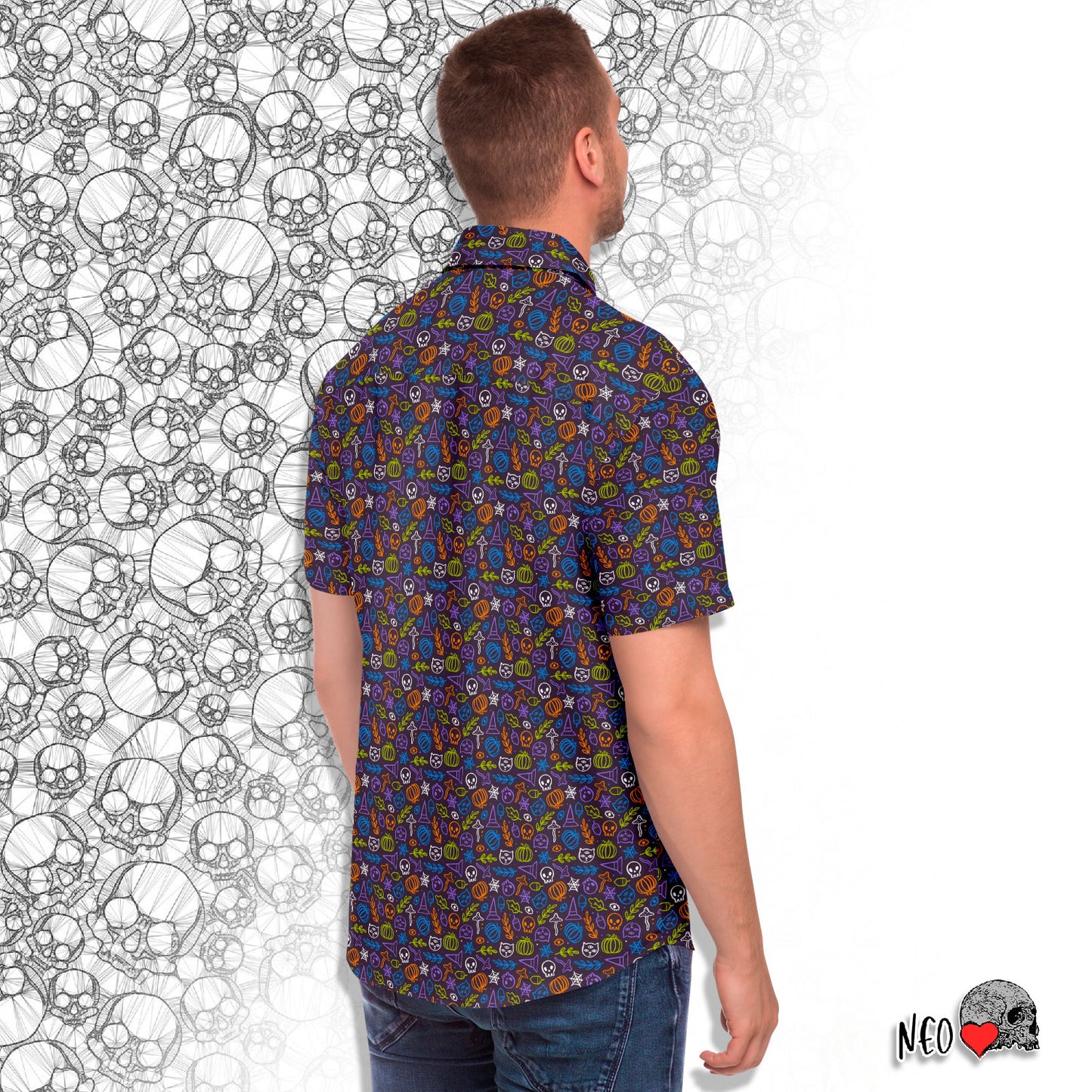 The crazed short sleeve button down shirt