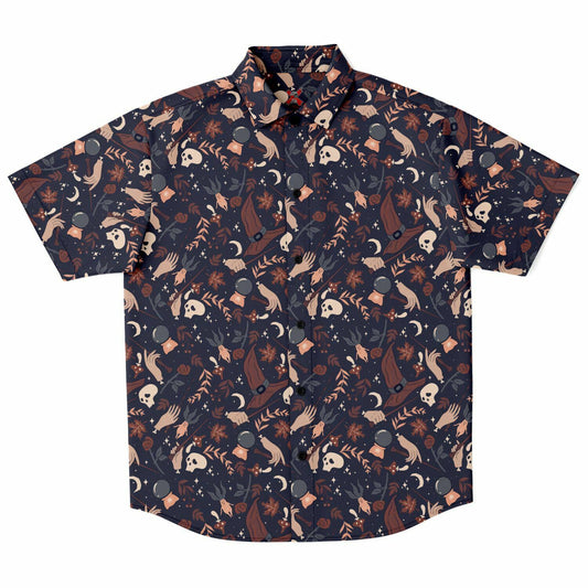 Brown Magic short sleeve button-up shirt