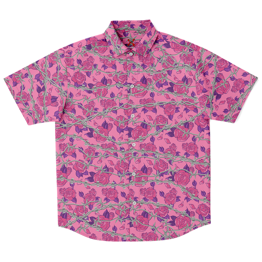 forbidden tenderness short sleeve button down shirt