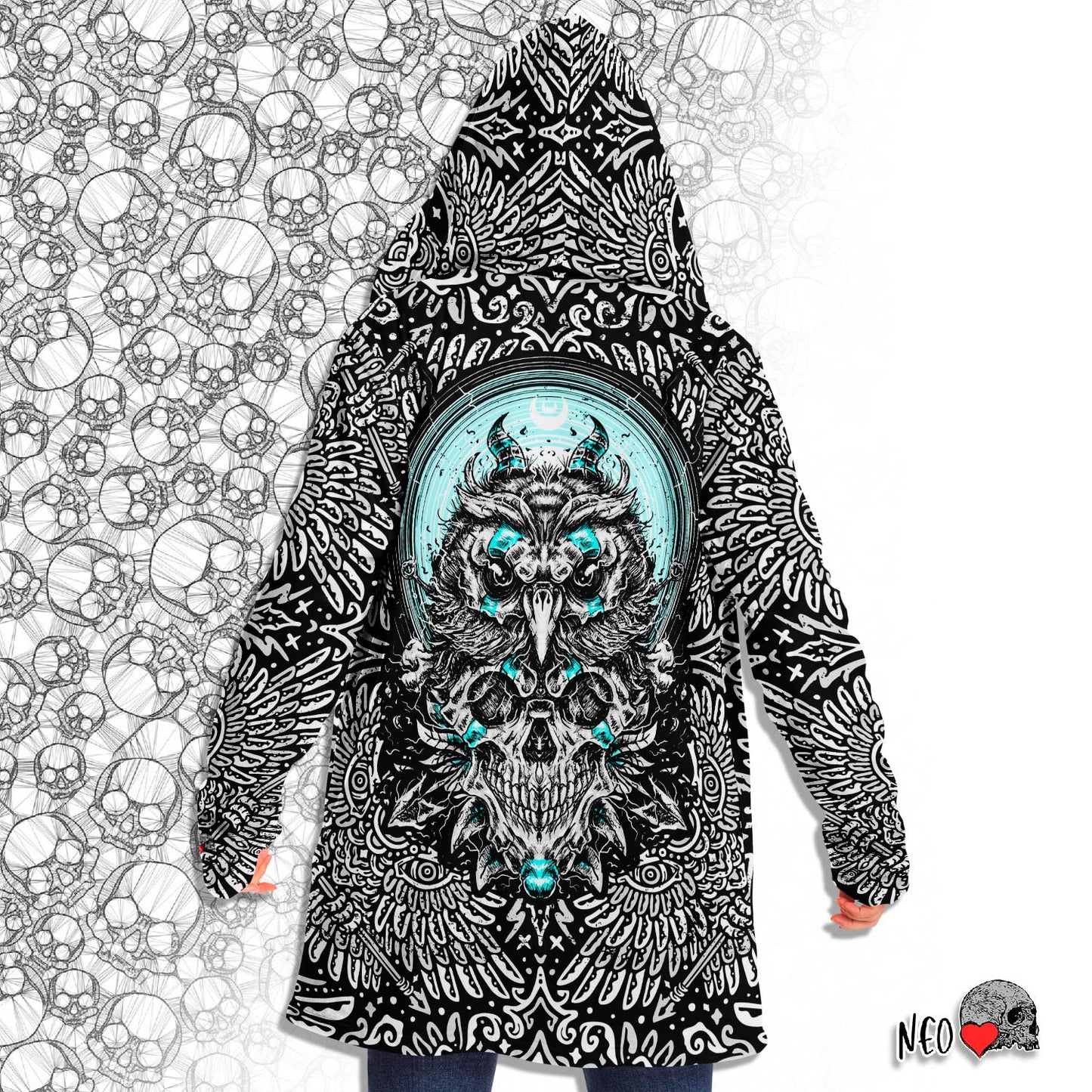 Polar Owl Hooded Cloak