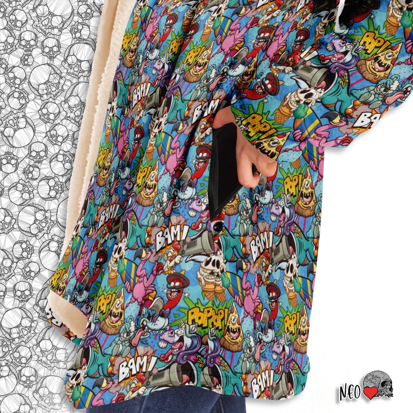 cartoon horror warm cloak