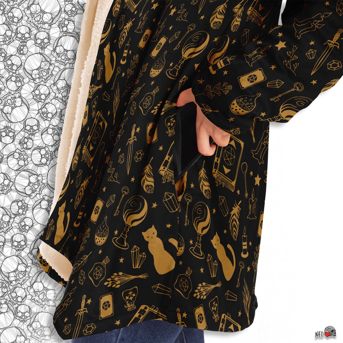 Witches and wizards hooded cloak