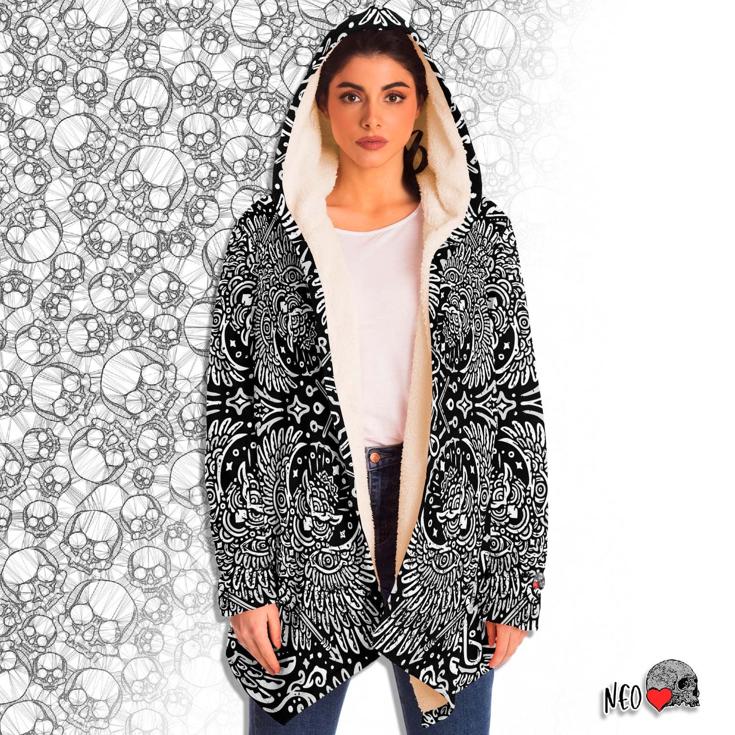 Polar Owl Hooded Cloak