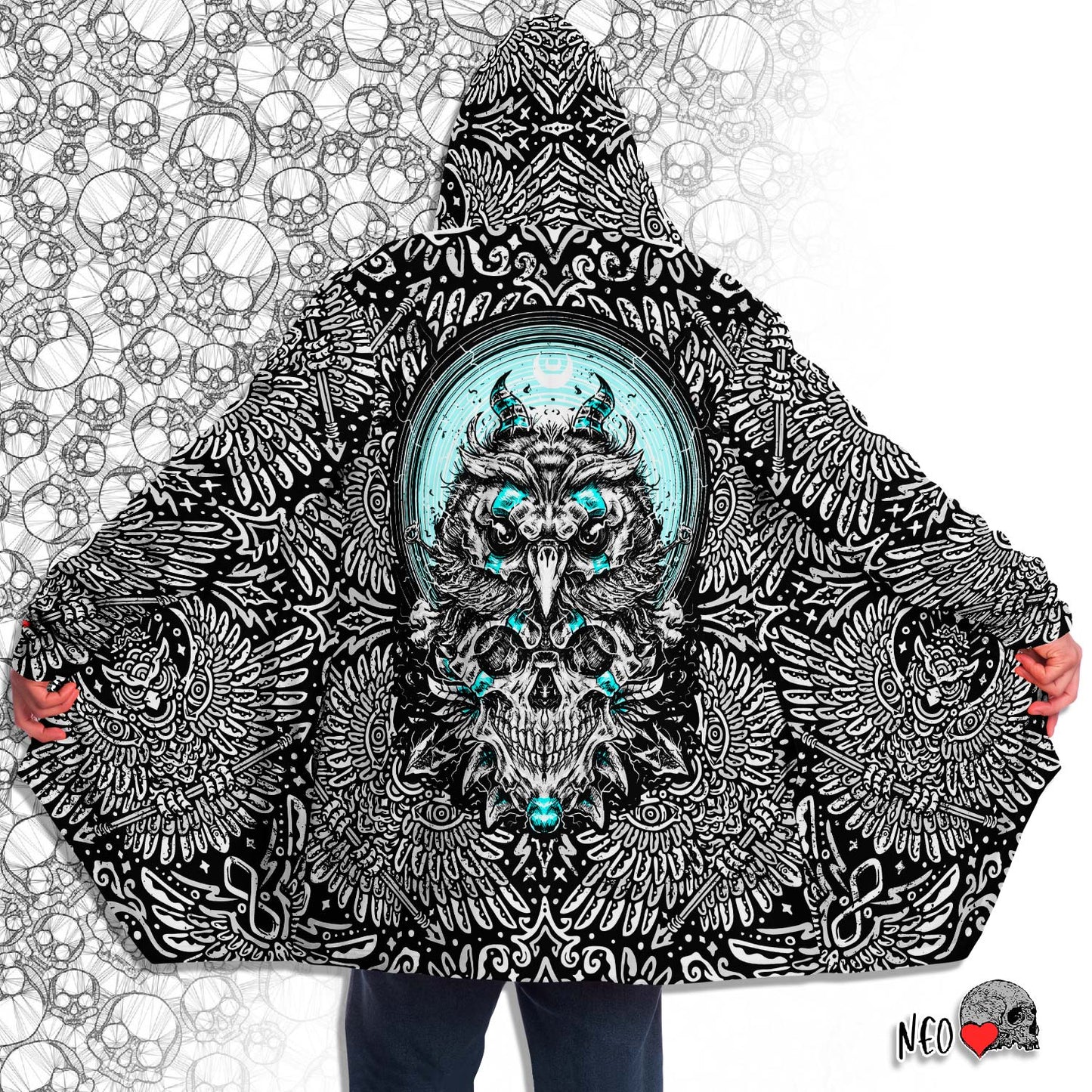 goth hooded coat