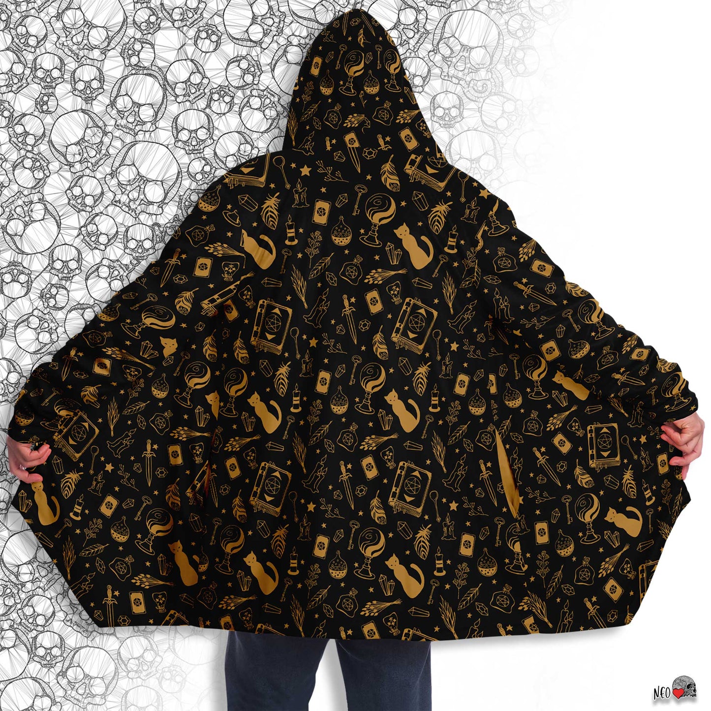 wizard hooded cloak - neoskull