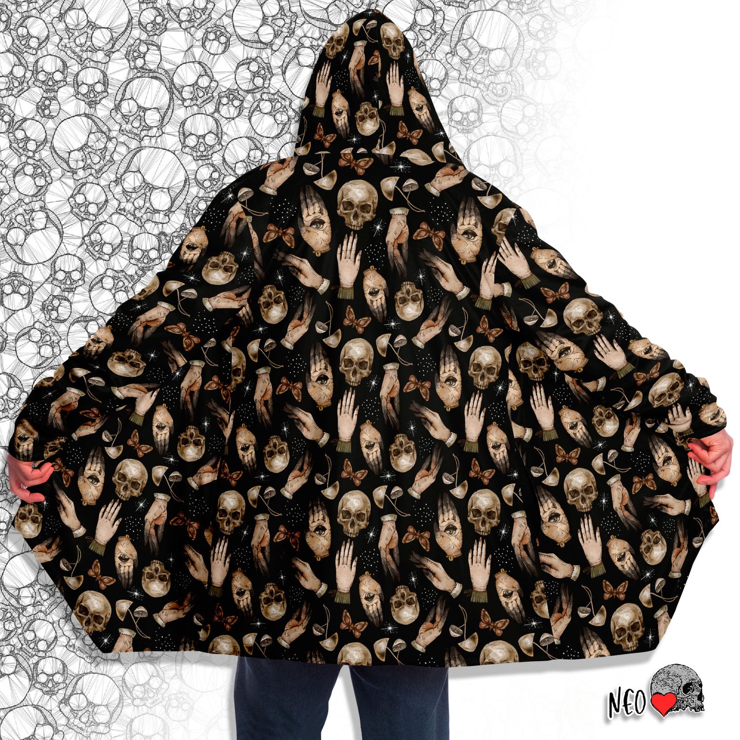 witch hooded cloak