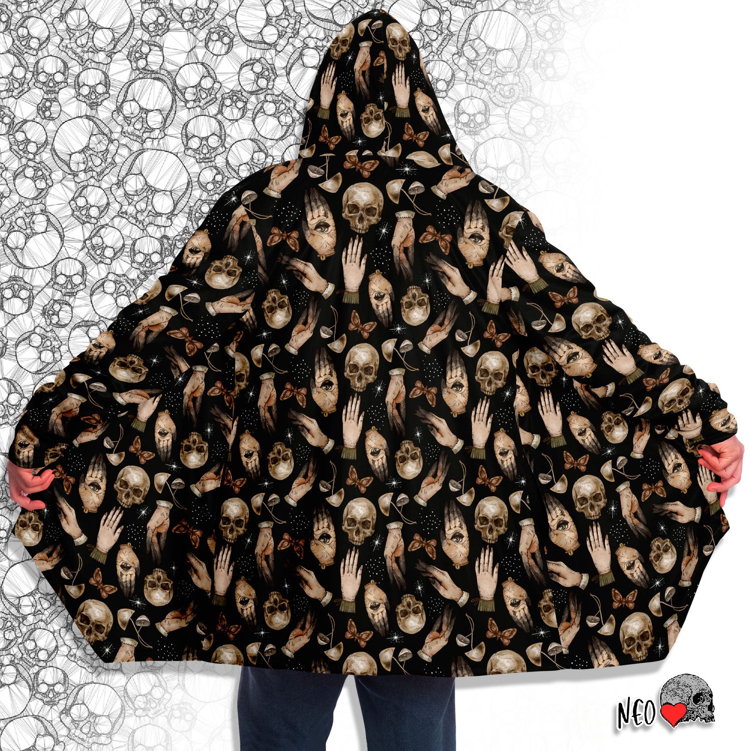 witch hooded cloak