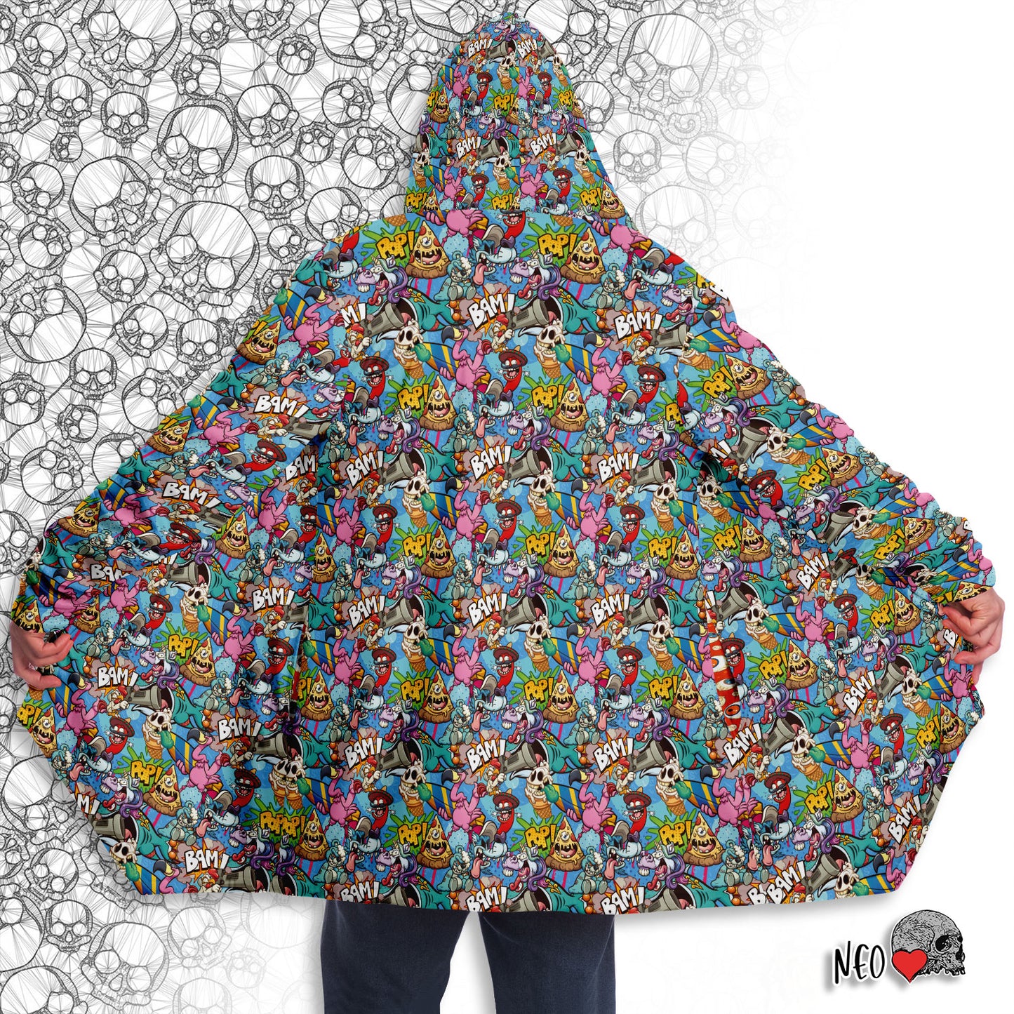 cartoon horror warm cloak