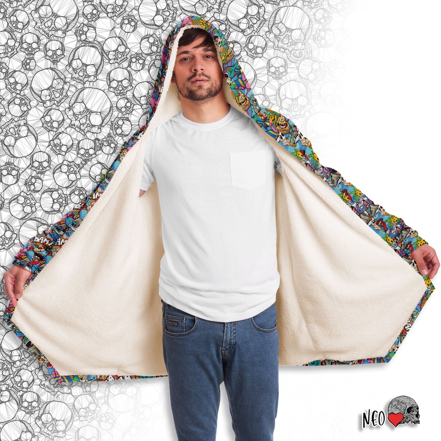 cartoon horror warm cloak