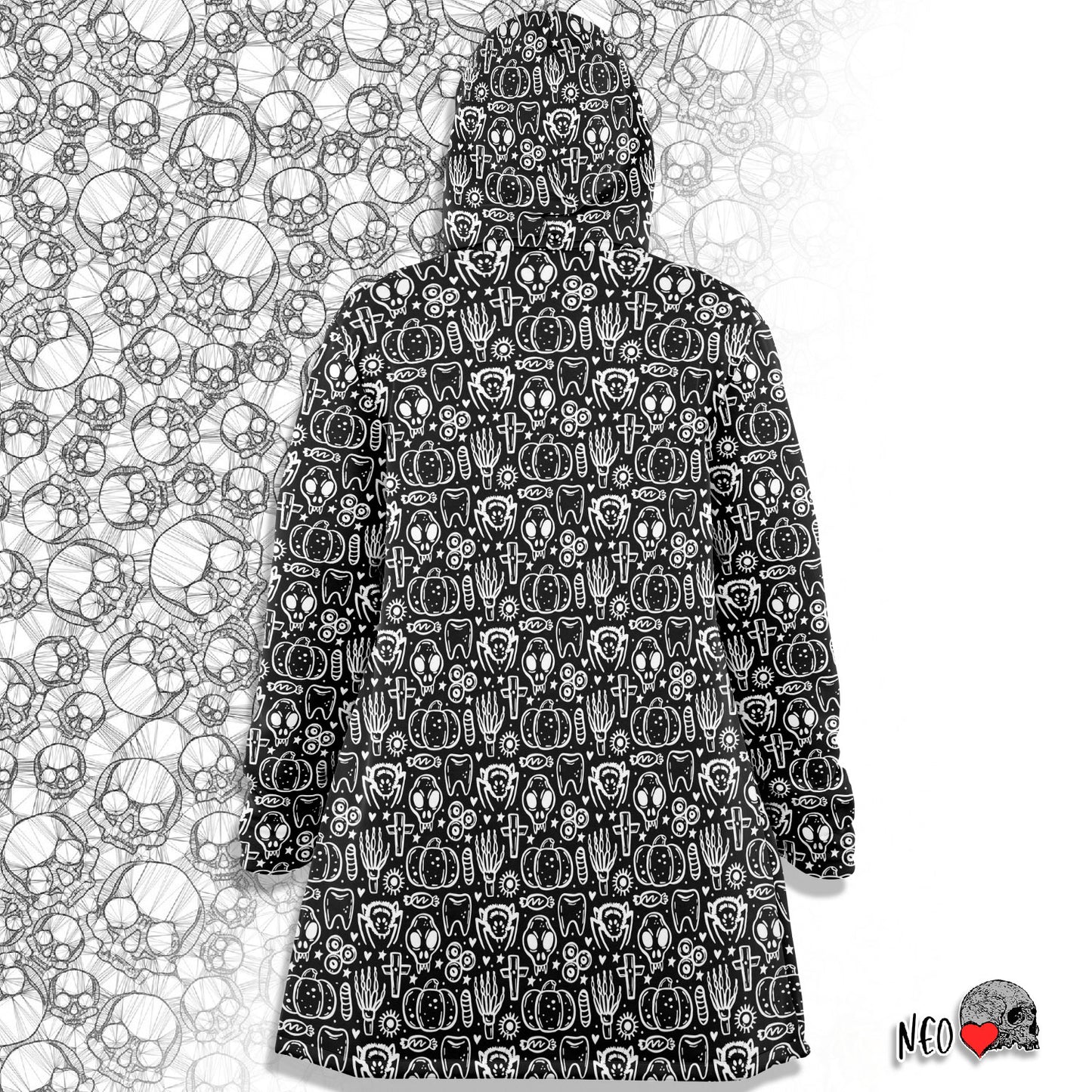 Dark art hooded cloak