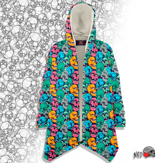 Skull Crowd Hooded Cloak