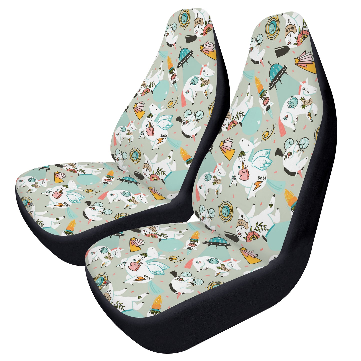 Happy Unicorn Car Seat Covers