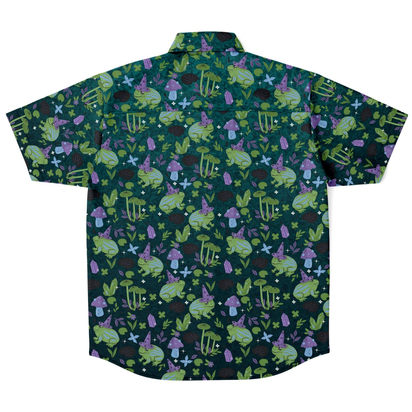 Witch swamp short sleeve button-up shirt